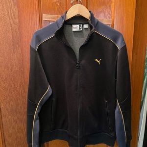 Puma men’s black track jacket size medium